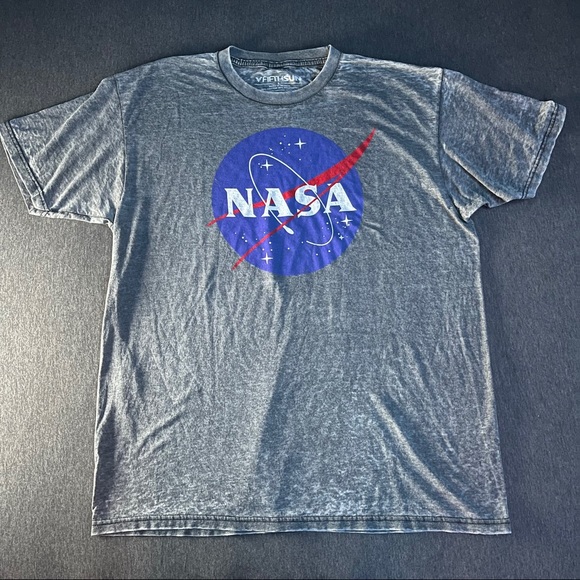 NASA Short Sleeve Graphic T-Shirt Soot Black - Picture 2 of 4